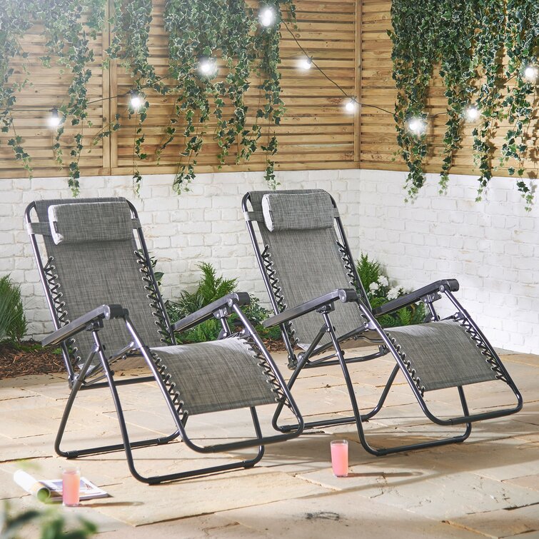 Garden chairs and store sun loungers